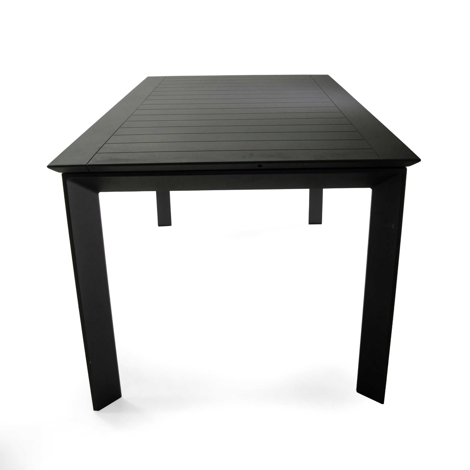Tavolo alluminio El Paso allungabile antracite cm160/240x90h76