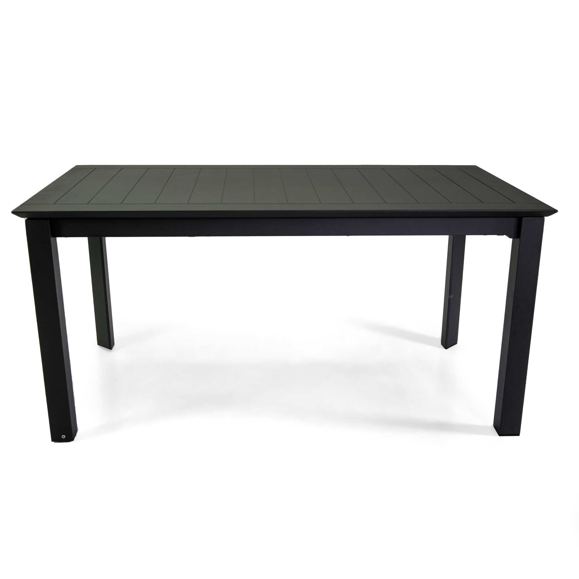 Tavolo alluminio El Paso allungabile antracite cm160/240x90h76