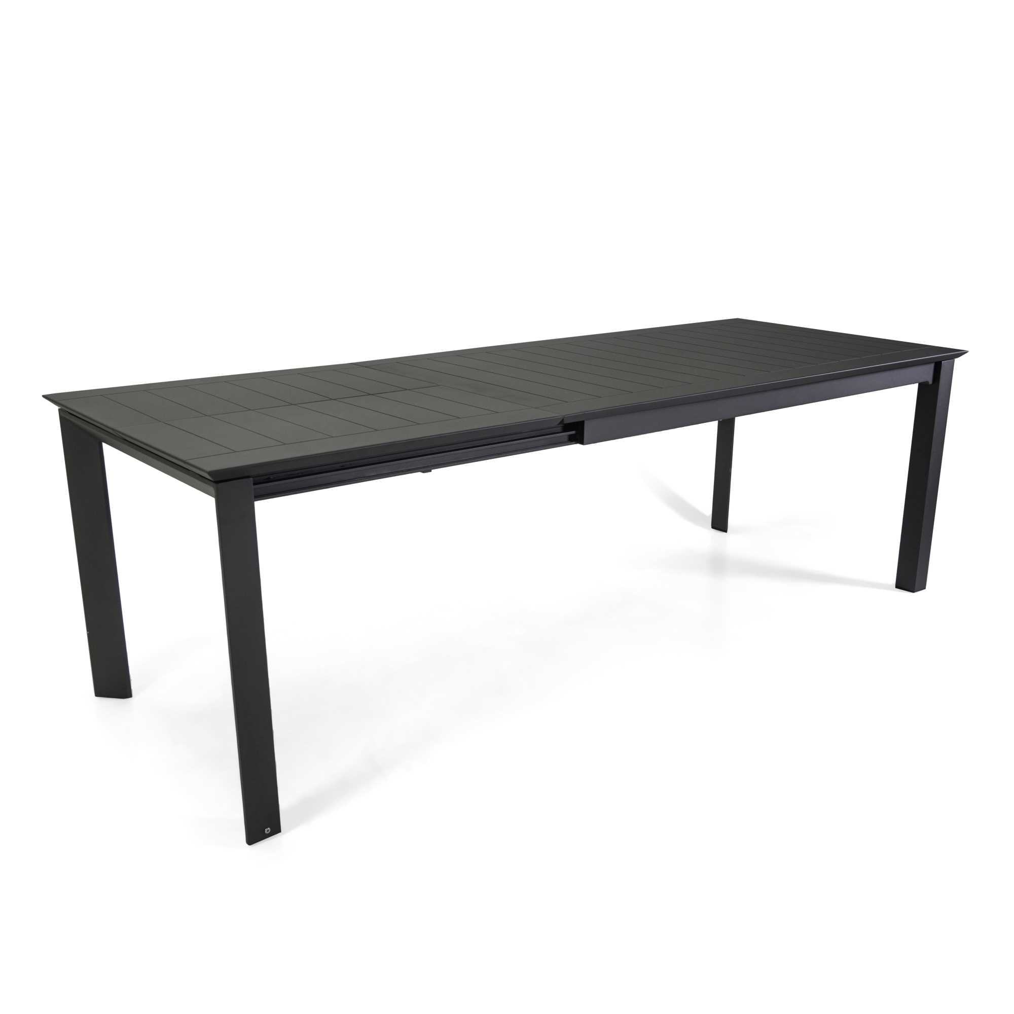 Tavolo alluminio El Paso allungabile antracite cm160/240x90h76