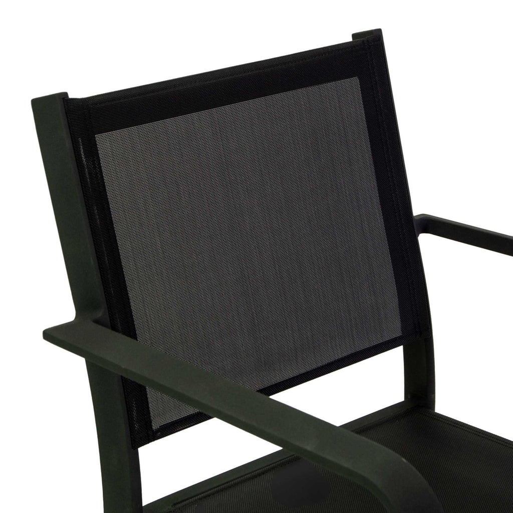 Poltrona alluminio textilene El Paso antracite cm55x61h84,5