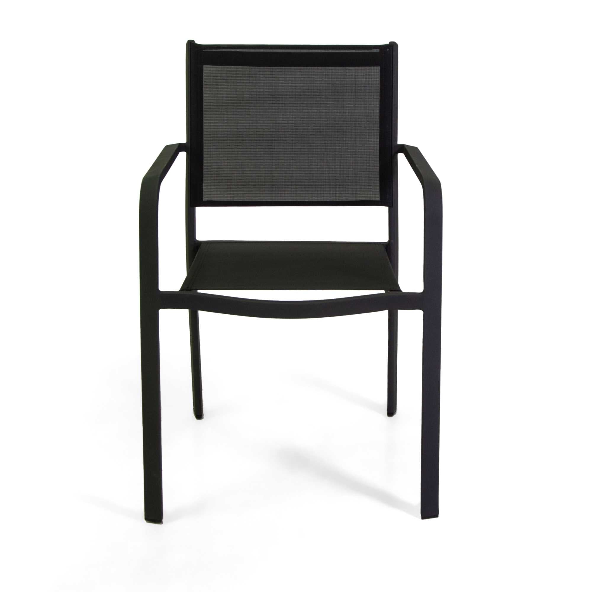 Poltrona alluminio textilene El Paso antracite cm55x61h84,5