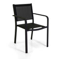 Poltrona alluminio textilene El Paso antracite cm55x61h84,5
