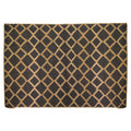 Tappeto da esterno polipropilene rombi naturale nero rettangolare cm160x230