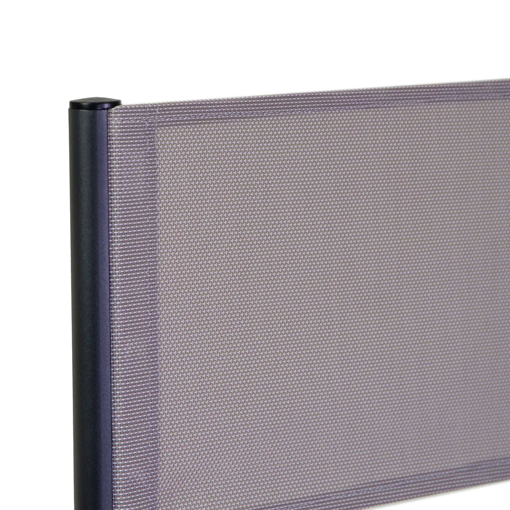 Poltrona regista Honolulu alluminio e textilene antracite cm55x57h90