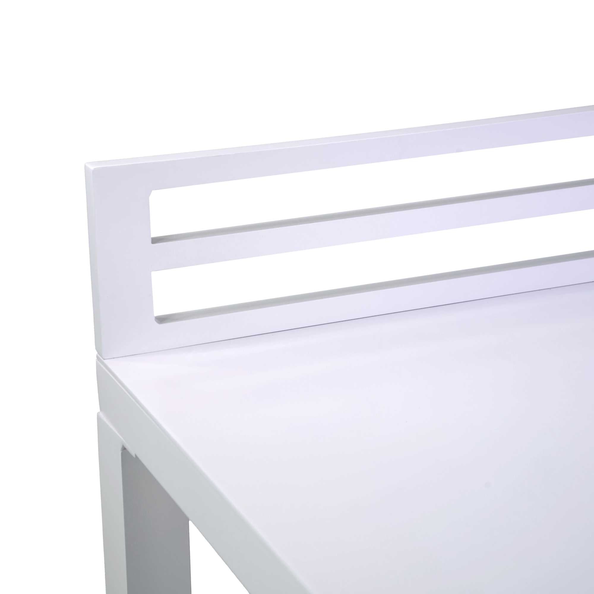 Mobiletto alluminio bianco cm90x56h100