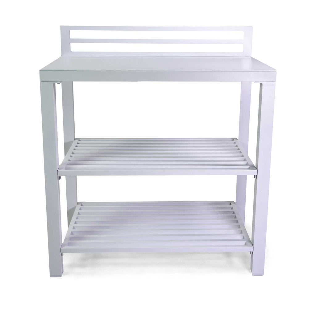 Mobiletto alluminio bianco cm90x56h100