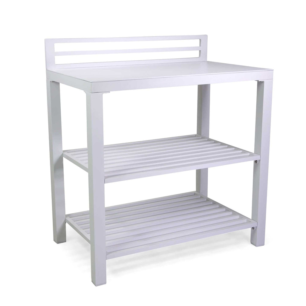 Mobiletto alluminio bianco cm90x56h100
