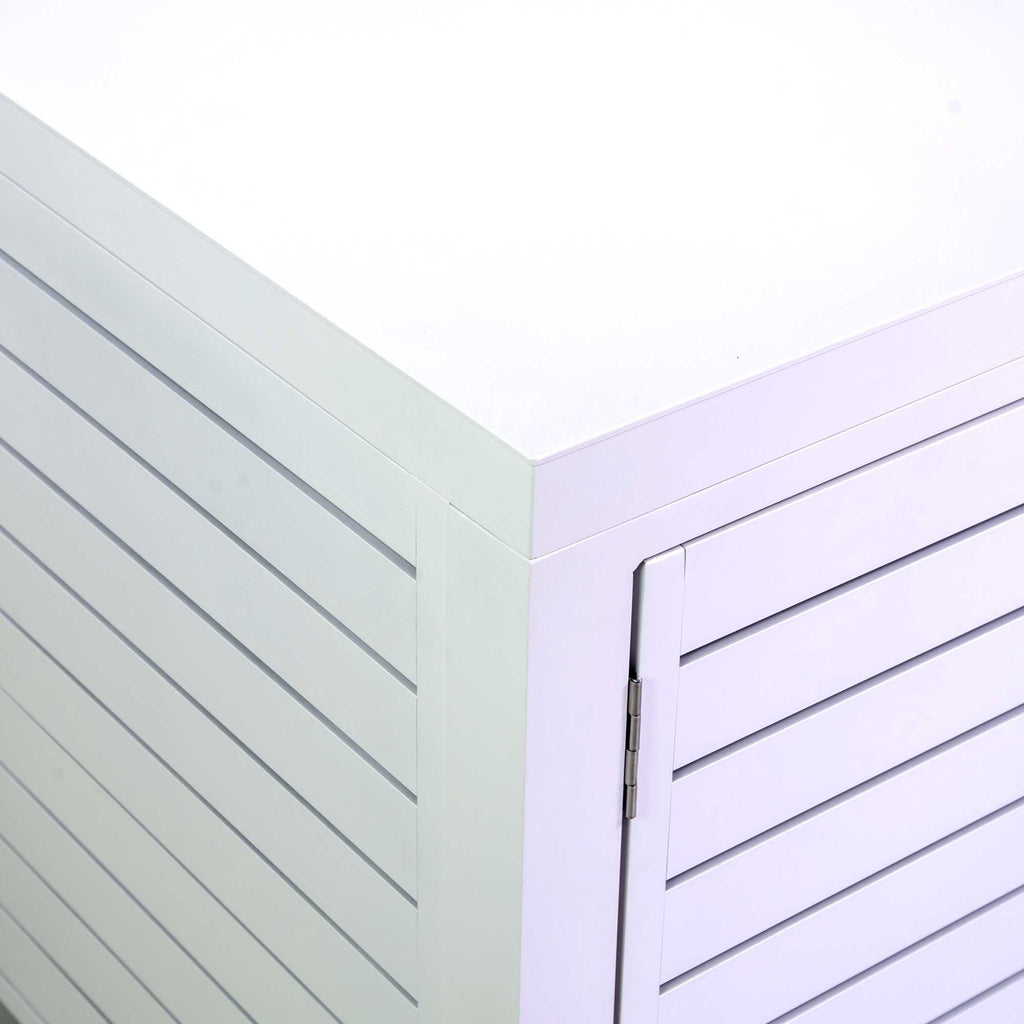 Mobiletto alluminio bianco cm90x56h70