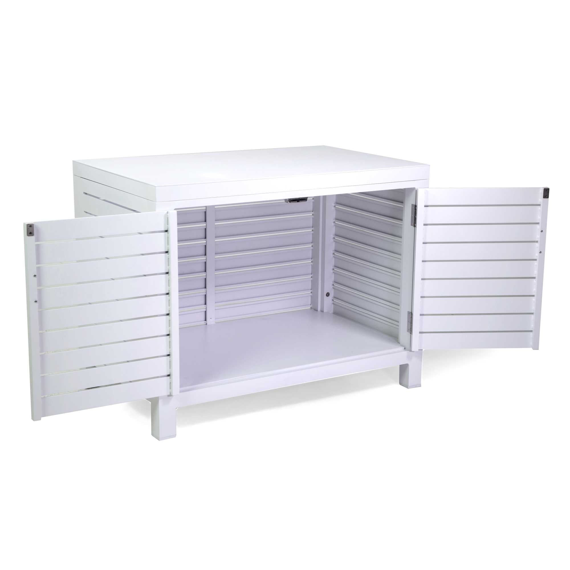 Mobiletto alluminio bianco cm90x56h70