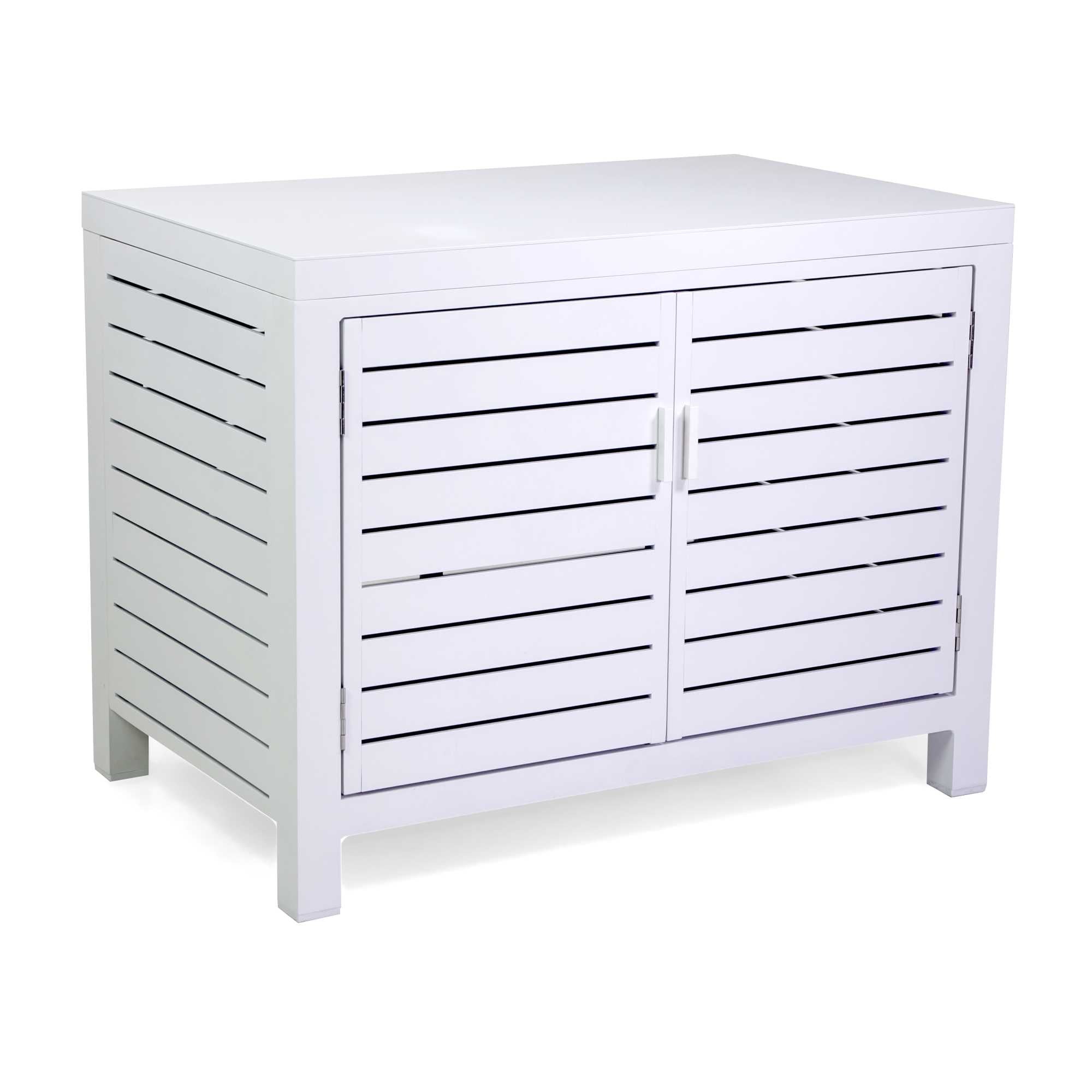 Mobiletto alluminio bianco cm90x56h70