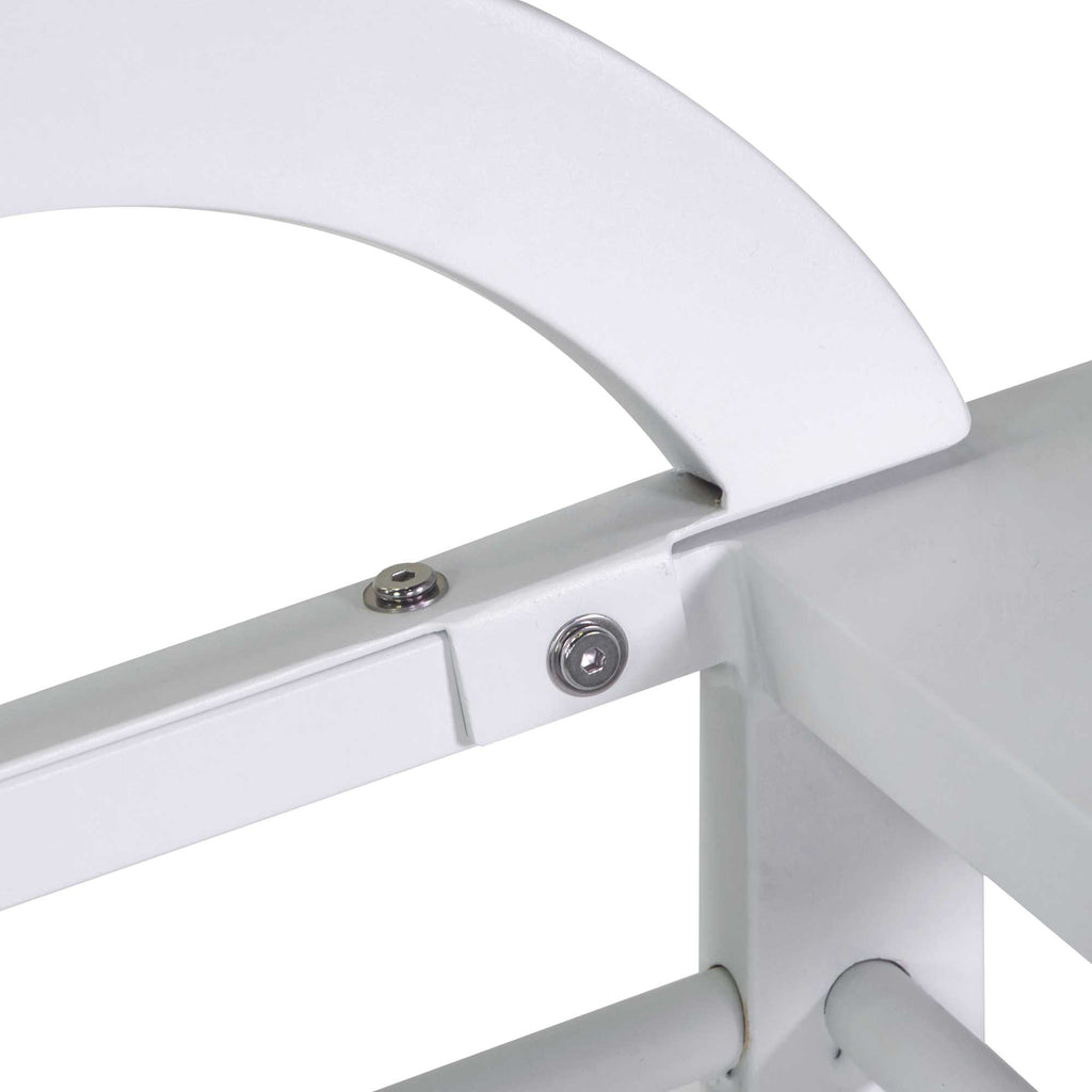 Salotto alluminio New Riverside bianco 3 posti (bracciolo in hpl)