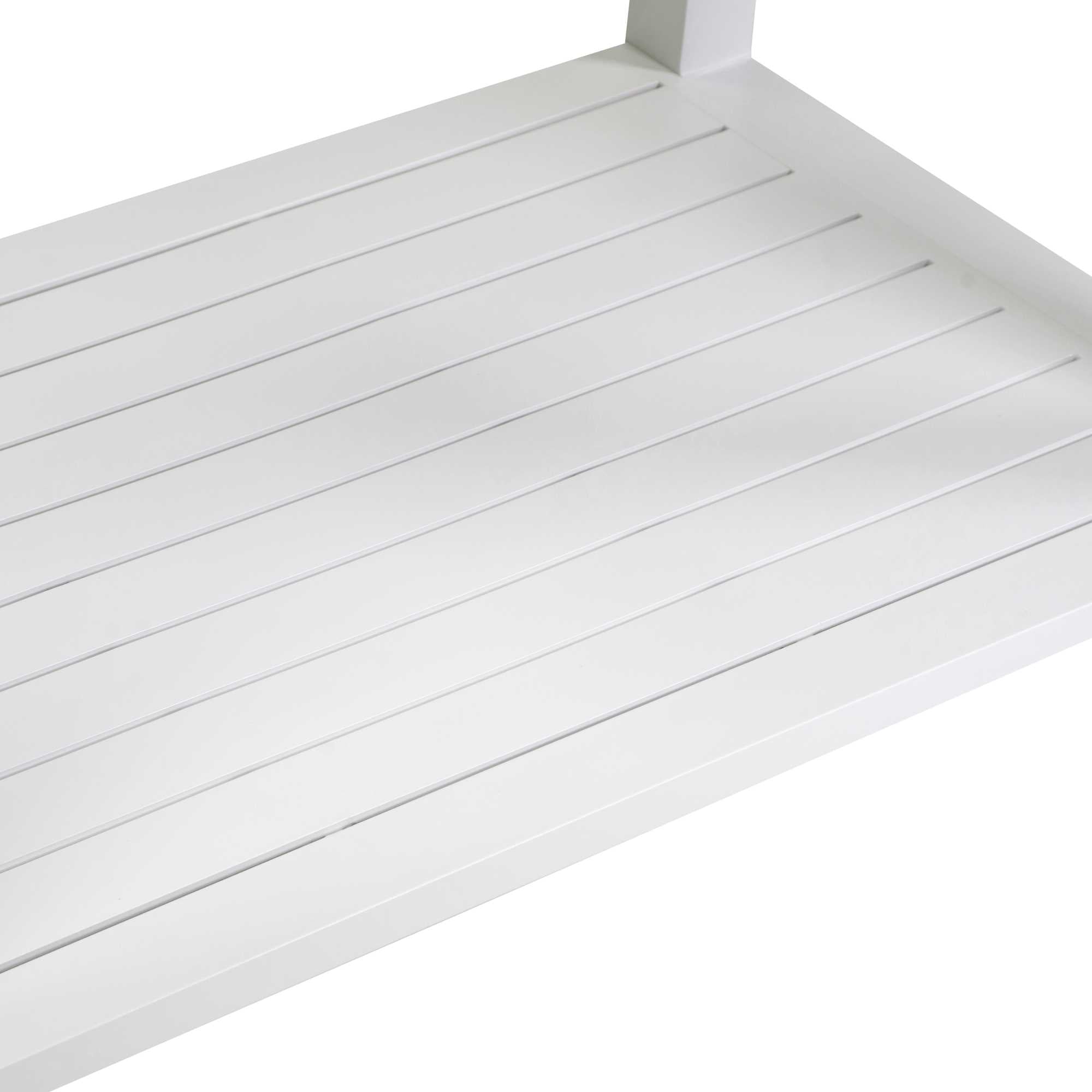 Carrello alluminio bianco cm102x54,5h90