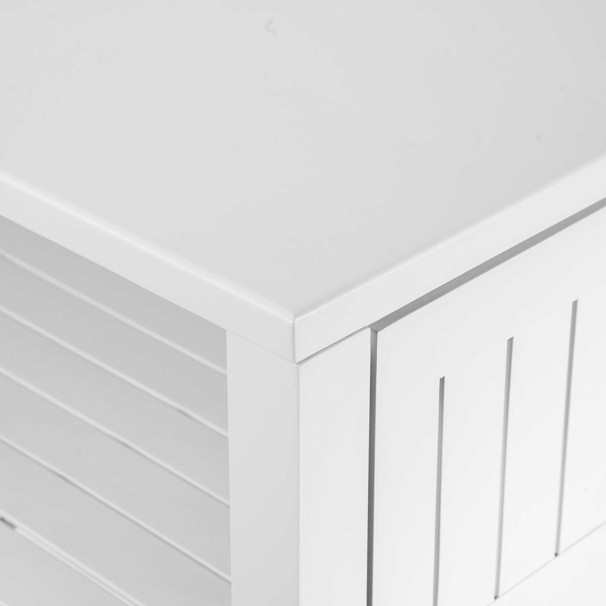 Carrello alluminio bianco cm102x54,5h90