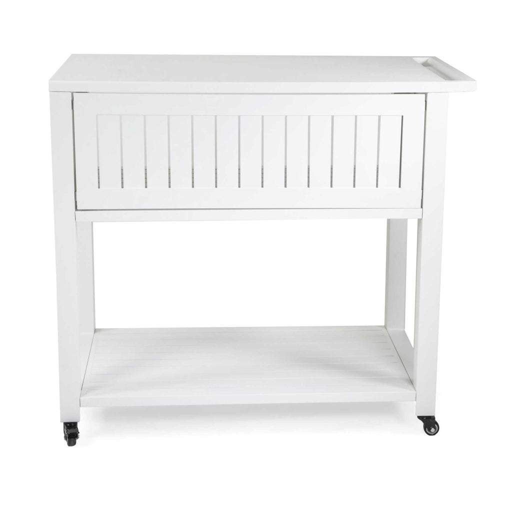 Carrello alluminio bianco cm102x54,5h90