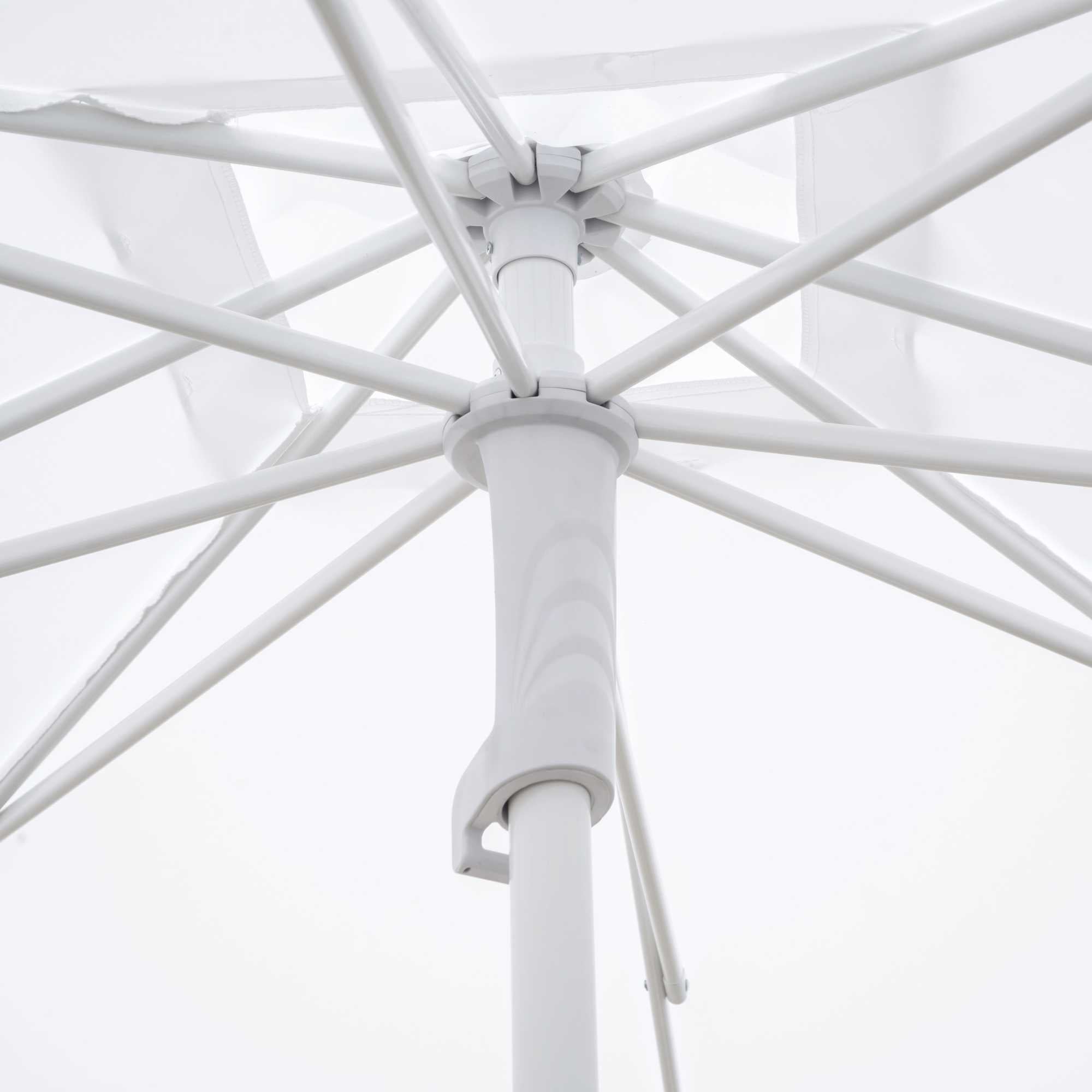 Ombrellone alluminio Arkansas bianco palo centrale 2,1x2,1h2,4m (no base)