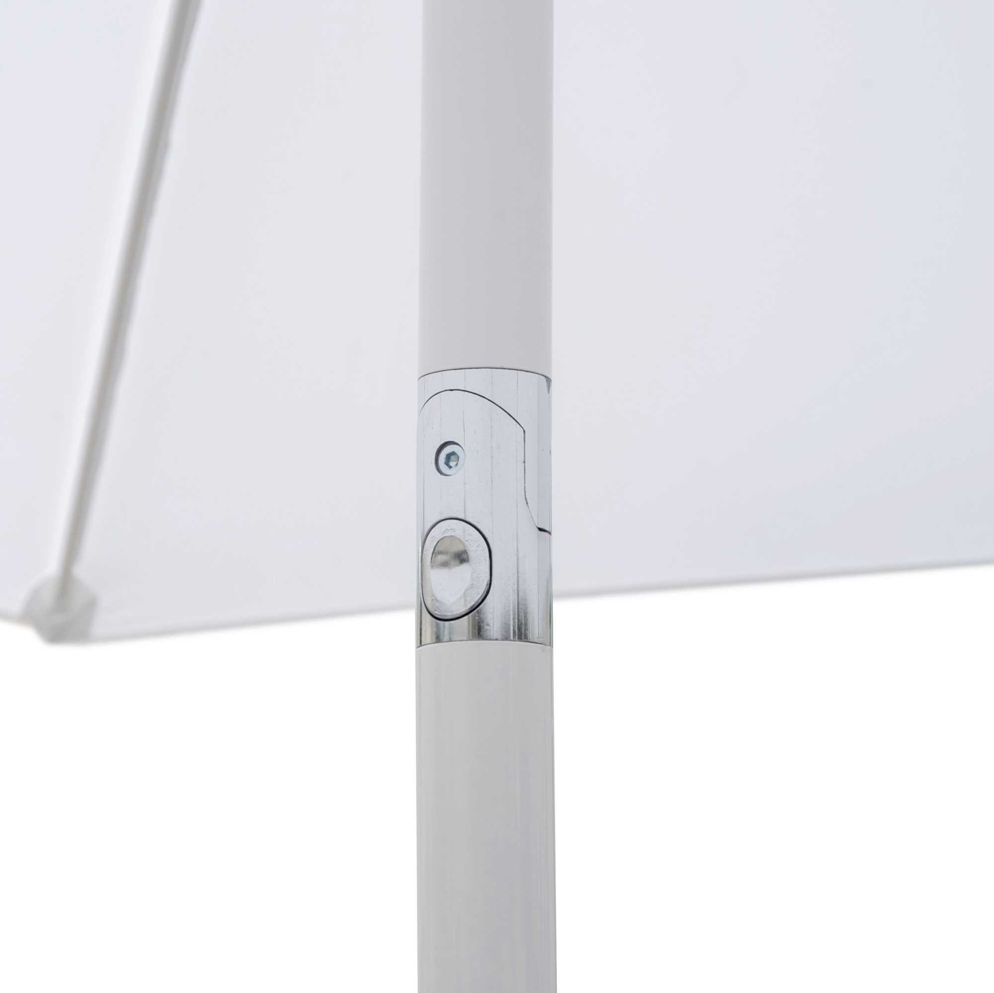 Ombrellone alluminio Arkansas bianco palo centrale 2,1x2,1h2,4m (no base)