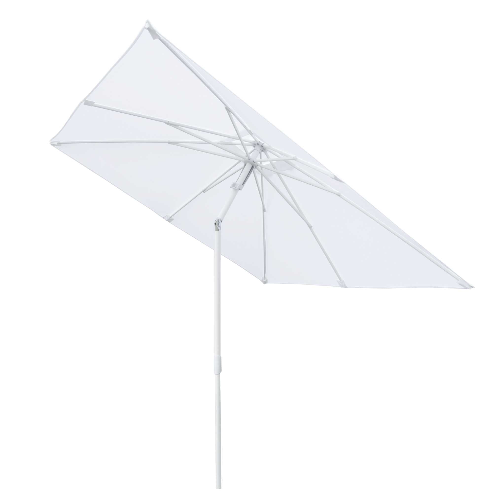 Ombrellone alluminio Arkansas bianco palo centrale 2,1x2,1h2,4m (no base)