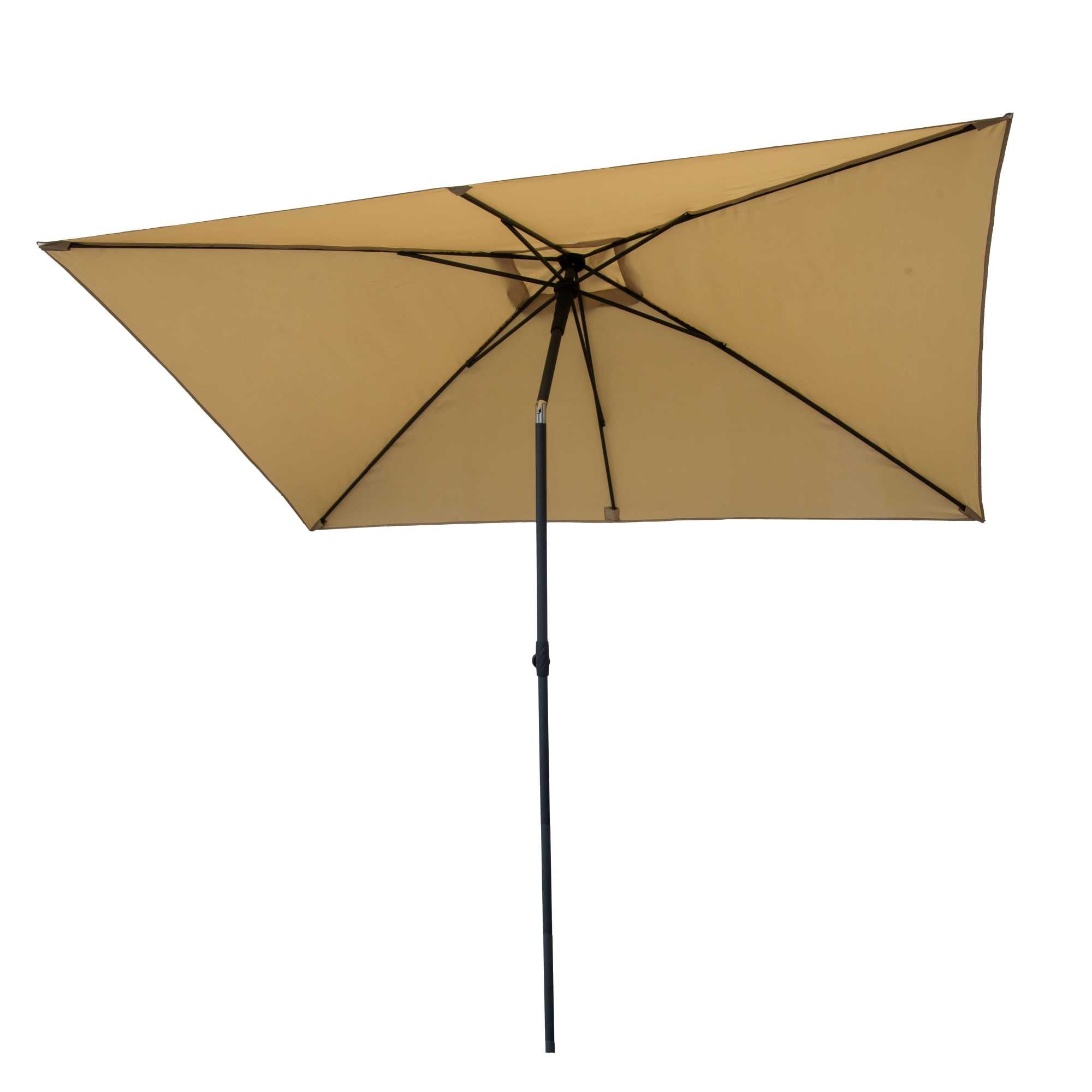 Ombrellone alluminio Arkansas sabbia palo centrale 2x3 h2,5m (no base)
