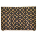 Tappeto da esterno polipropilene rombi naturale nero rettangolare cm200x300