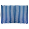 Tappeto da esterno polipropilene righe azzurro rettangolare cm160x230