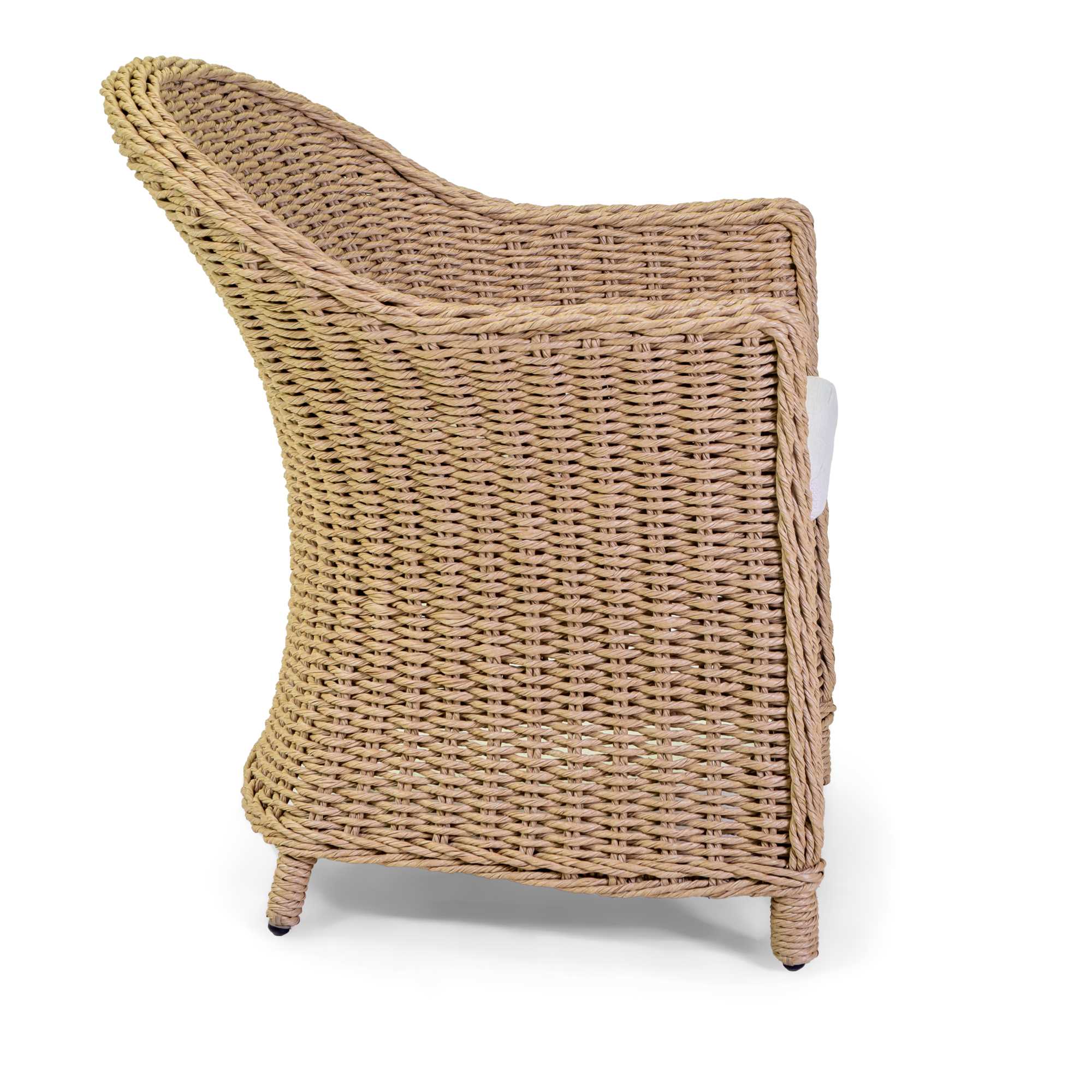 Poltrona polyrattan Oakland naturale c/cuscino cm63x69h82