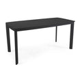 Tavolo alluminio Bakersfield top pietrasinterizzata antracite cm160x80h75