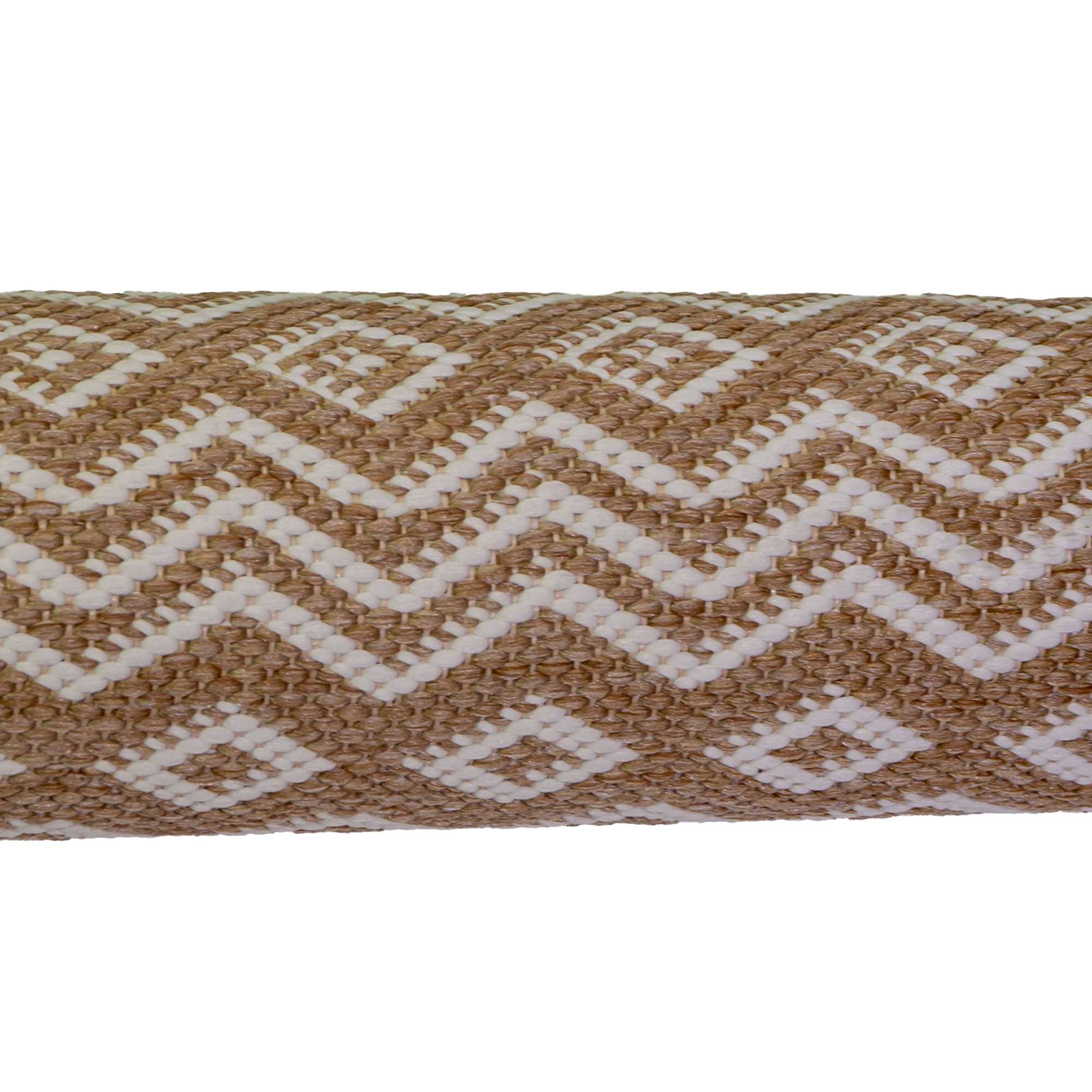 Tappeto da esterno polipropilene rombi naturale bianco rettangolare cm200x300