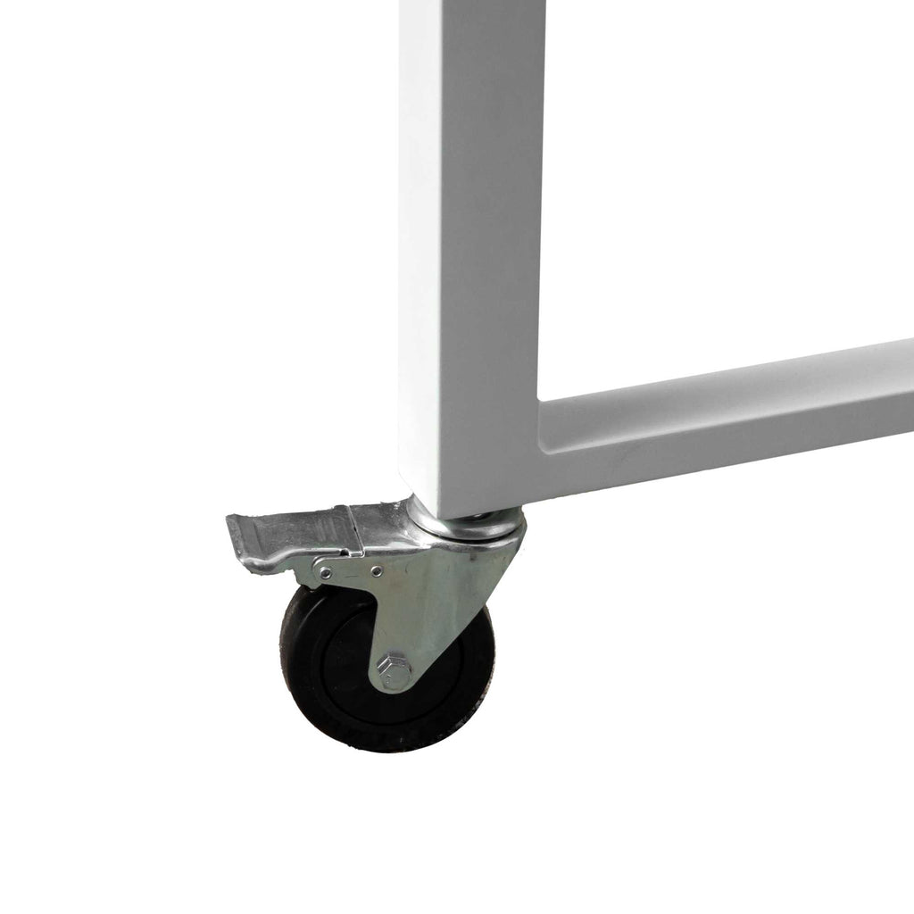 Mobile alluminio Idaho bianco ante teaktop pietra sinterizzata cm160x60h90