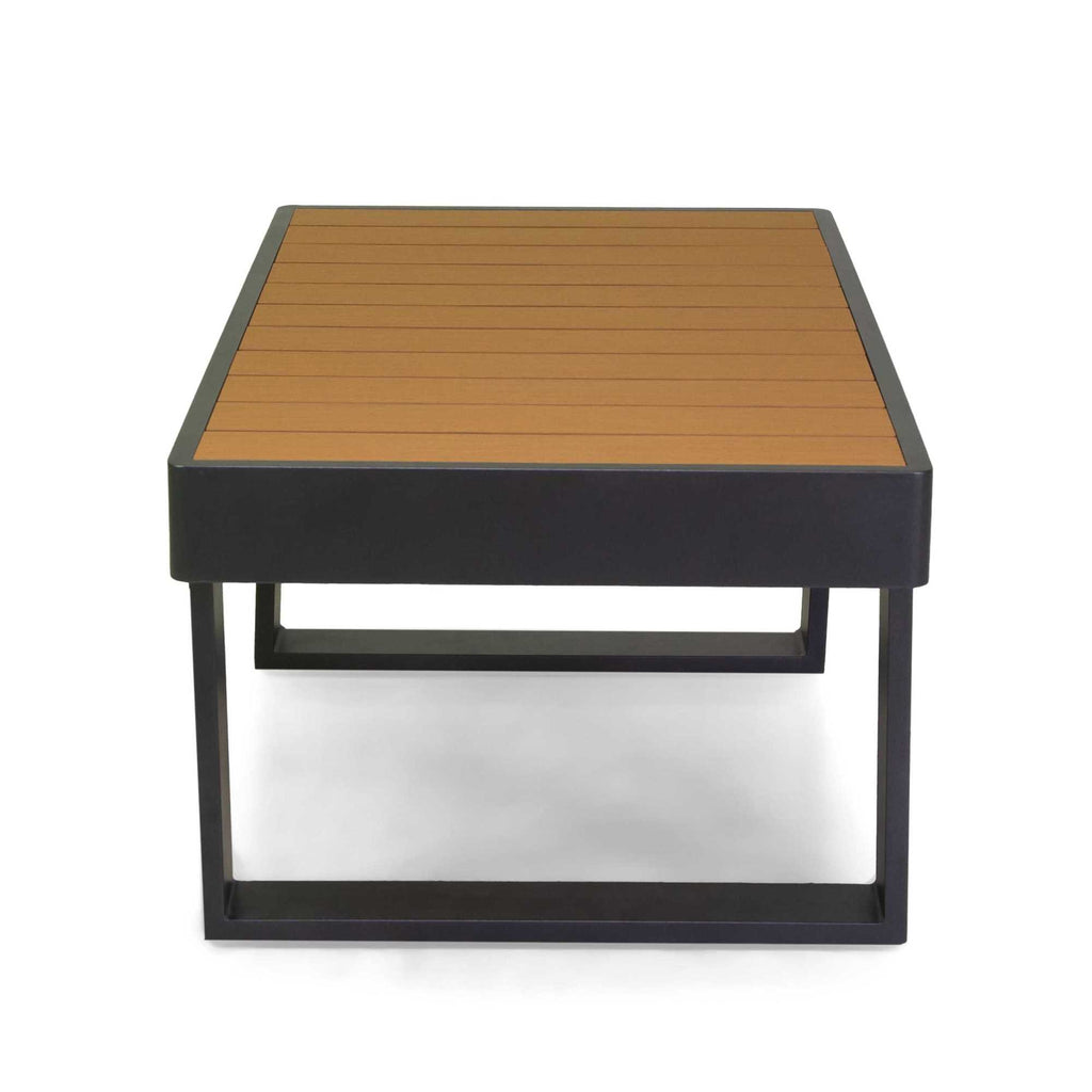 Salotto alluminio Blaine antracite 3 posti