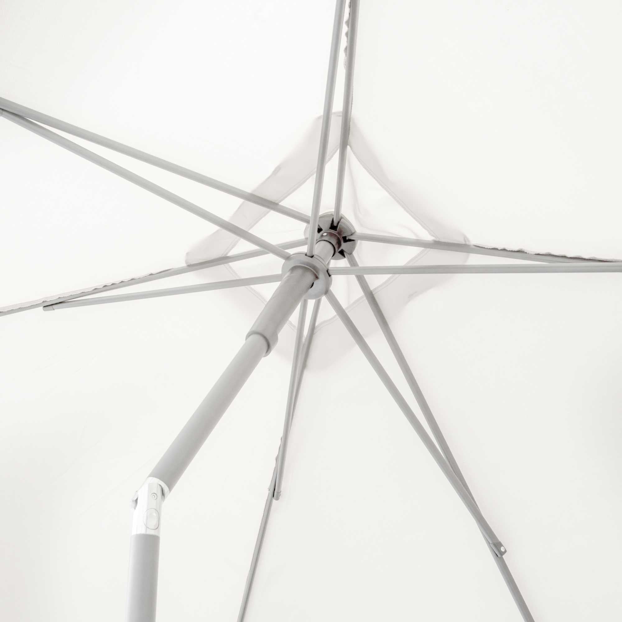 Ombrellone alluminio Arkansas bianco palo centrale 2x3h2,5m (no base)