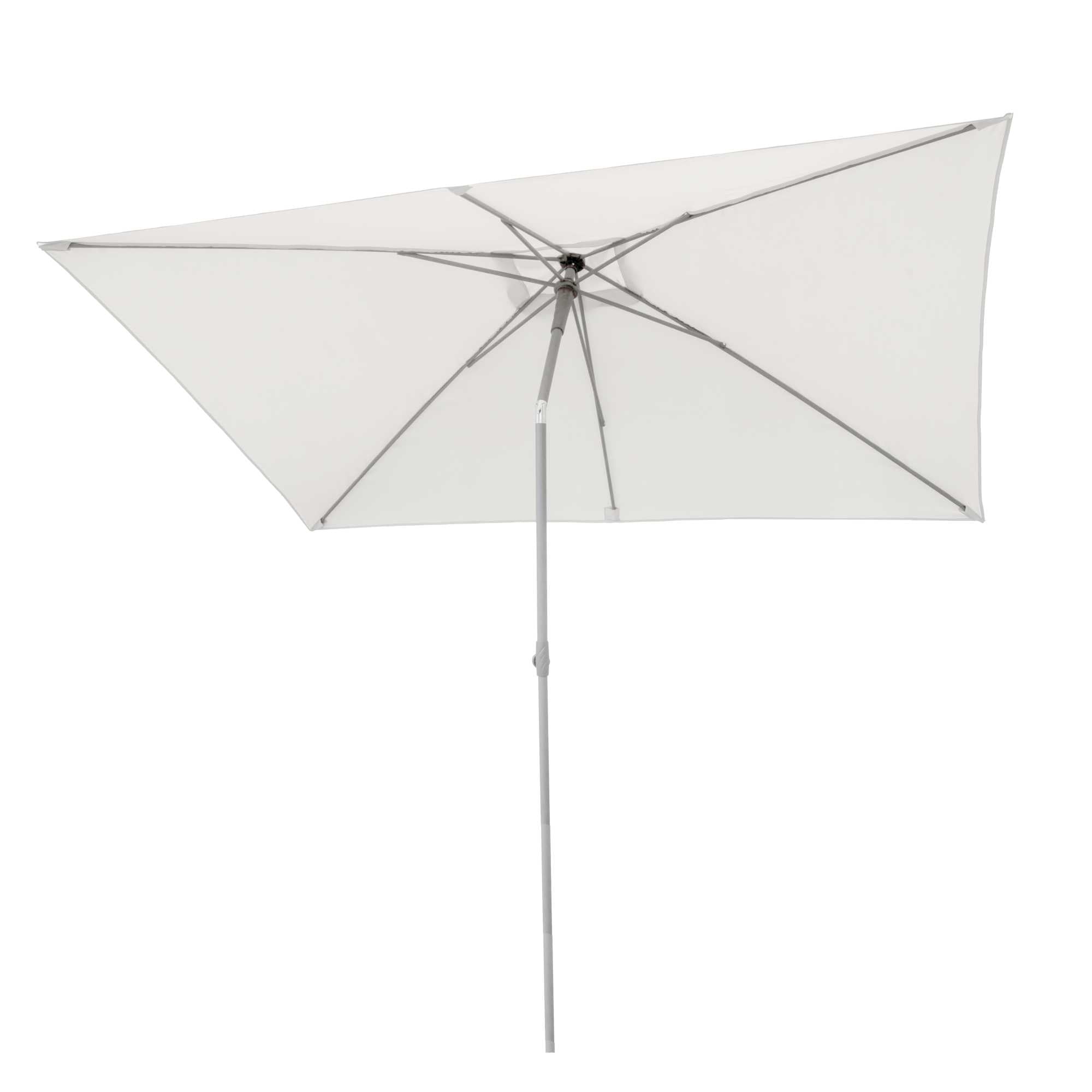 Ombrellone alluminio Arkansas bianco palo centrale 2x3h2,5m (no base)