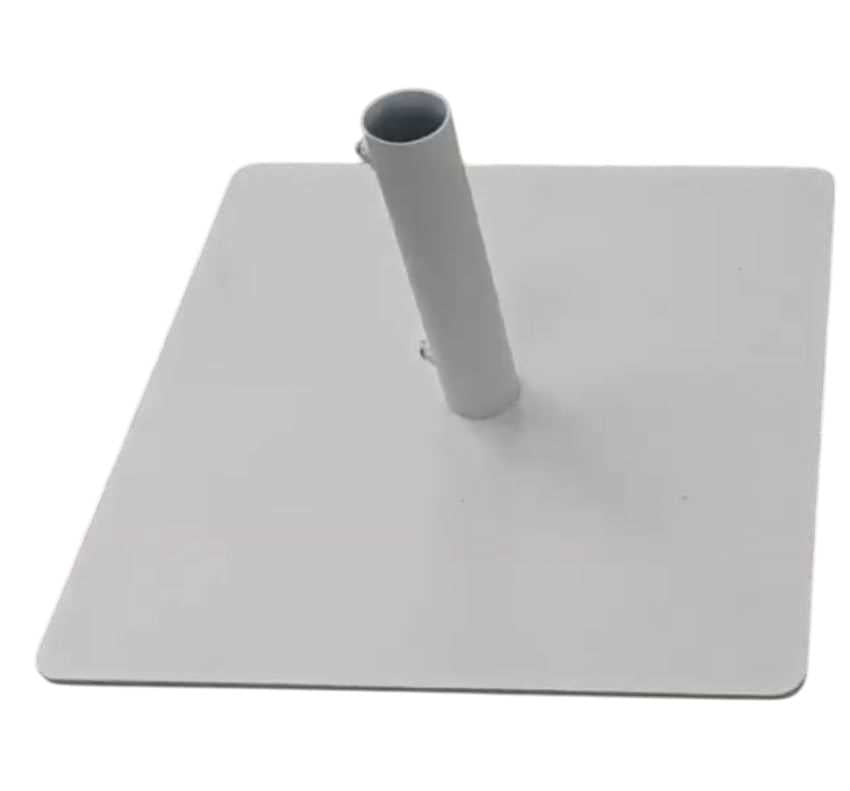 Base ombrellone Arny metallo bianco quadro cm45x45h24
