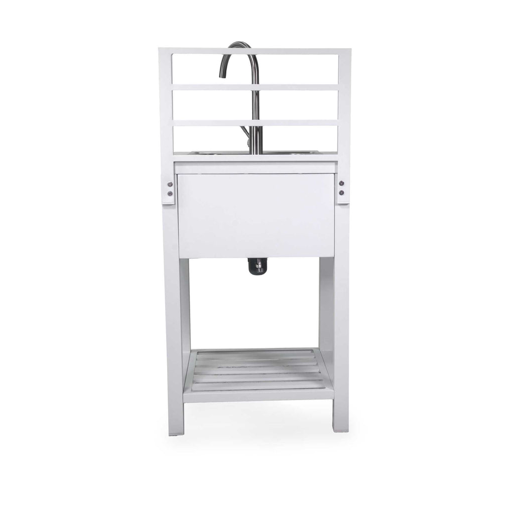 Mobile cucina alluminio angolare Westonbianco cm151,5x211,5h90/125