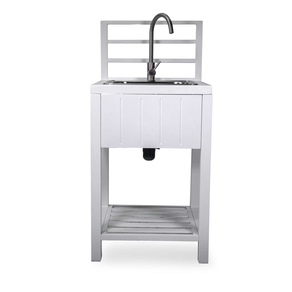 Mobile cucina alluminio angolare Westonbianco cm151,5x211,5h90/125