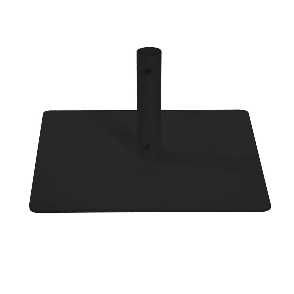 Base ombrellone Arny metallo nero quadro cm45x45h24