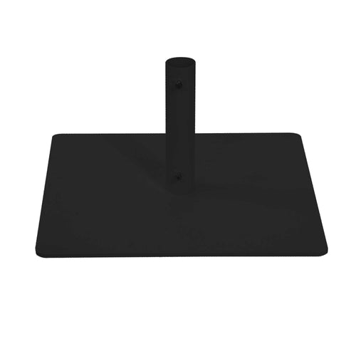 Base ombrellone Arny metallo nero quadro cm45x45h24