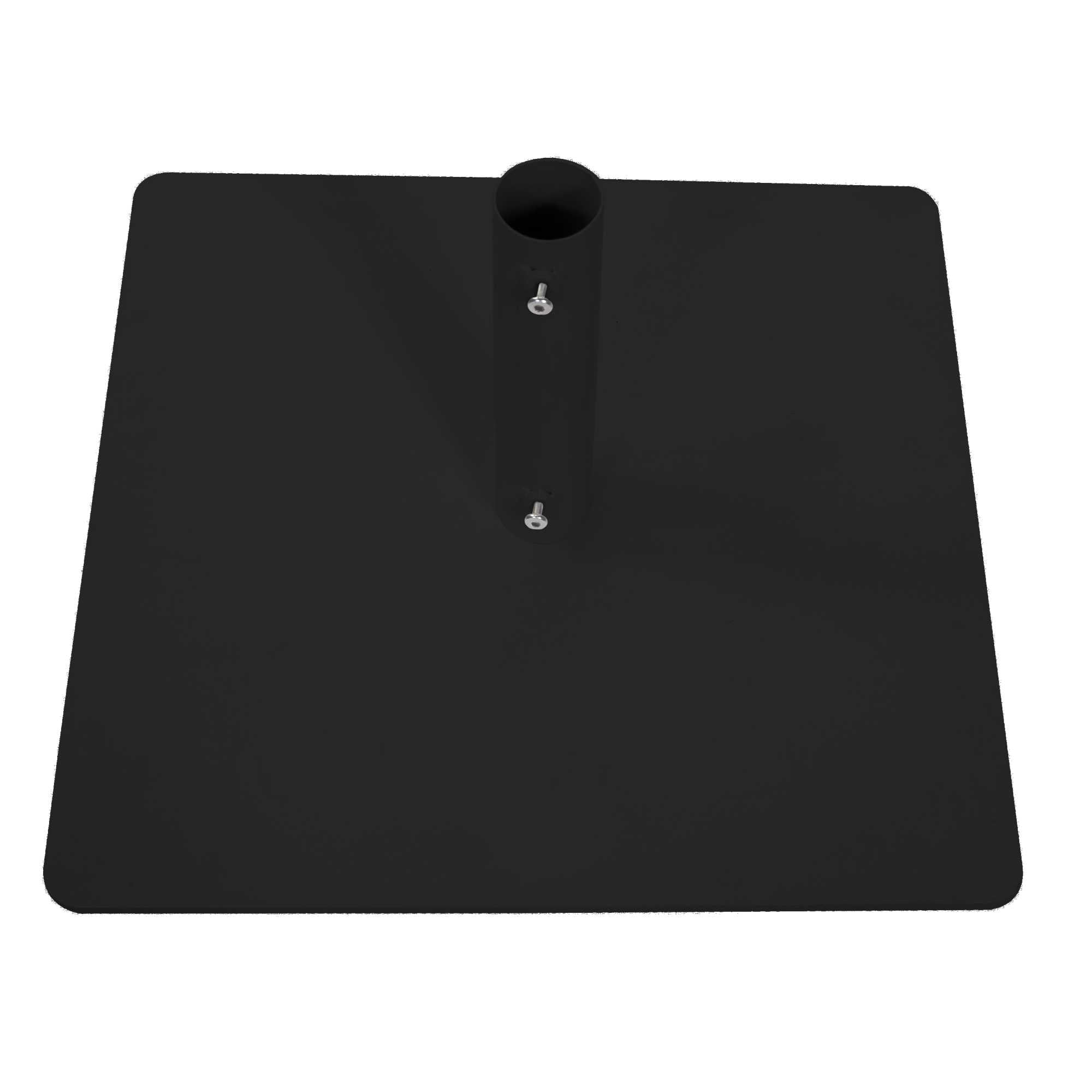 Base ombrellone Arny metallo nero quadro cm45x45h24