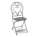 Sedia metallo Leila antracite cm50x41h45/94