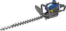 Tagliasiepi Hyundai 35403 a motore 25,4cc - lama 60cm